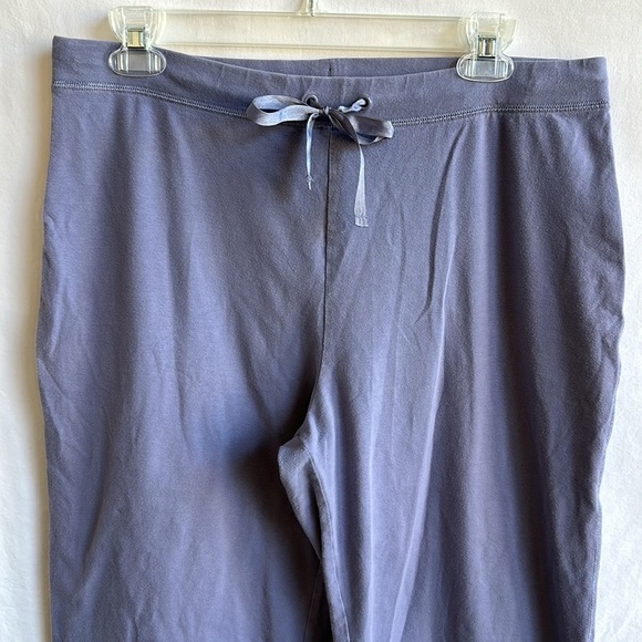 French Dressing lilac wide leg capris drawstring sleep/lounge pants, size L - Picture 2 of 6
